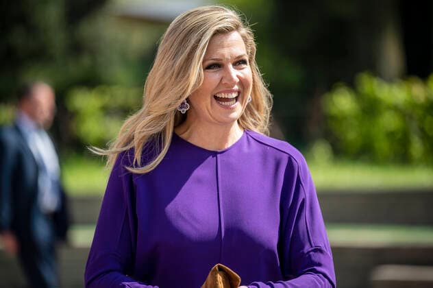20-05-2021 School Queen Maxima during the opening of the 1st Rotterdam Music Playground, an interactive music playing device, in the playground of the Crooswijk and visited the A.S. Talma School in Rotterdam. Â  Copyright: xPPEx