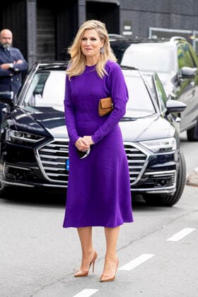 20-05-2021 Rotterdam Queen Maxima visited, with 46 children of the A.S. Talmaschool, the dress rehearsal of the second semifinal of the Eurovision Song Contest in Rotterdam. Â  Copyright: xPPEx