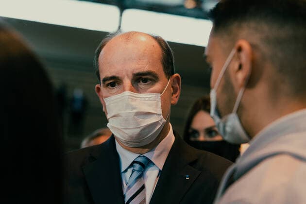 Coronavirus in Frankreich, Jean Castex und Olivier Veran besuchen Impfzentrum in Gagny Deplacement du premier ministre jean castex et du ministre de la sante olivier veran au centre de vaccination de gagny NEWS : Deplacement au centre de vaccination de Gagny - 20 05 2021 POOL PANORAMIC 