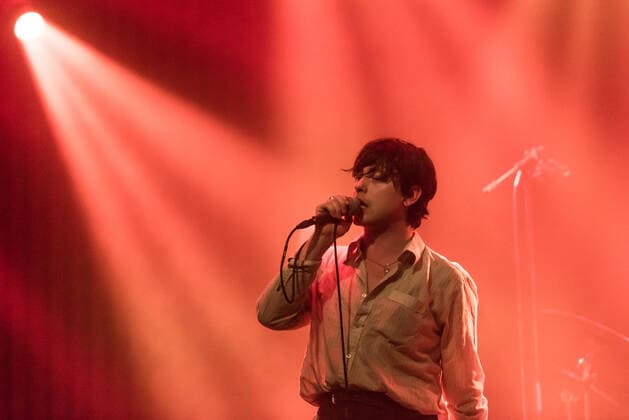Iceage, live in concert, Roskilde, Denmark Roskilde, Denmark. 20th, May 2021. The Danish punk band Iceage performs a live concert at Gimle in Roskilde. Here vocalist Elias Bender Ronnenfelt is seen live on stage. Roskilde Denmark  Copyright: xGonzalesxPhoto BoxKallbergx