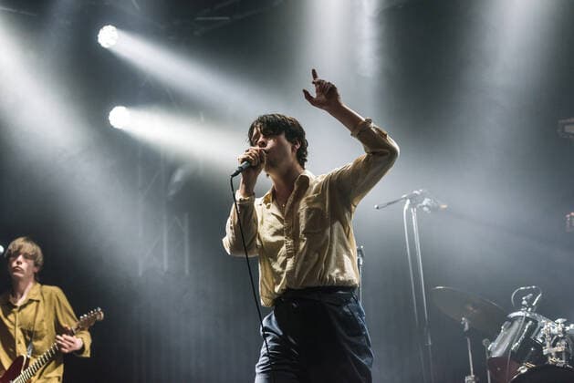 Iceage, live in concert, Roskilde, Denmark Roskilde, Denmark. 20th, May 2021. The Danish punk band Iceage performs a live concert at Gimle in Roskilde. Here vocalist Elias Bender Ronnenfelt is seen live on stage. Roskilde Denmark  Copyright: xGonzalesxPhoto BoxKallbergx