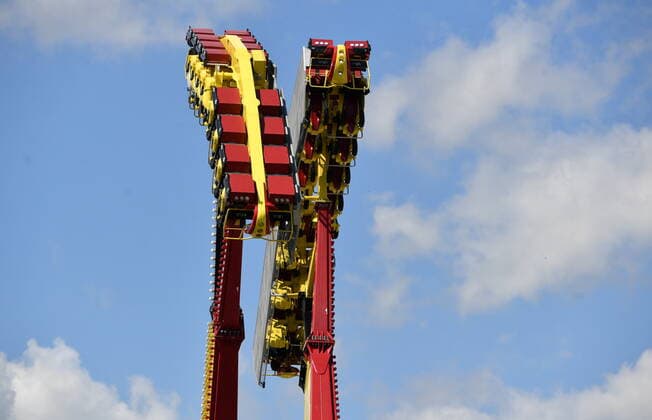 Coronavirus in Polen, Wiedereröffnung des Freizeitparks Energylandia in Zator Poland s biggest amusement park reopens after lockdown Photo: Artur Barbarowski East News The largest amusement park in the country ?Energylandia? has been reopened after a pandemic break on May 21, 2021 in Zator near Cracow, Poland. EN_01477445_0068 