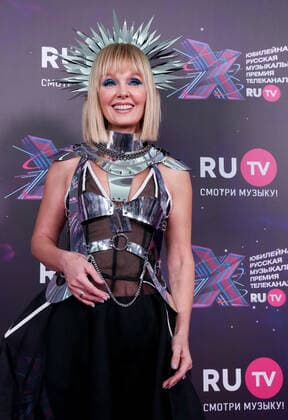 KRASNOGORSK, MOSCOW REGION, RUSSIA - MAY 22, 2021: Singer Valeria attends the 10th RU.TV Channel music award ceremony at Crocus City Hall. Sergei Karpukhin TASS  TS100FD0