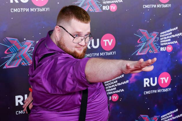 KRASNOGORSK, MOSCOW REGION, RUSSIA - MAY 22, 2021: TV presenter Dima Krasilov attends the 10th RU.TV Channel music award ceremony at Crocus City Hall. Sergei Karpukhin TASS  TS100FEC