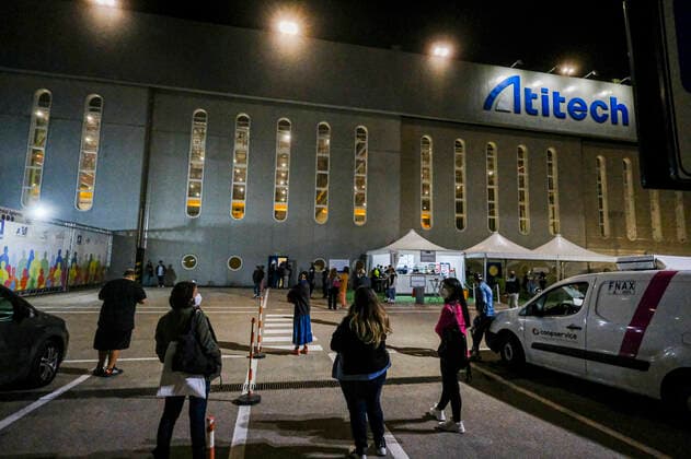 News Bilder des Tages Italy: Vaccine anti covid-19 age group 30 39 Naples, Italy, Today, 22 March 2021, at the Naples airport of Capodichino in the Atitech warehouses the vaccination campaign for the 30-39 age group with the AstraZeneca vaccine, vaccinations will go on all night until 7 a.m. the following morning ABPH8993 Copyright: xAntonioxBalascox