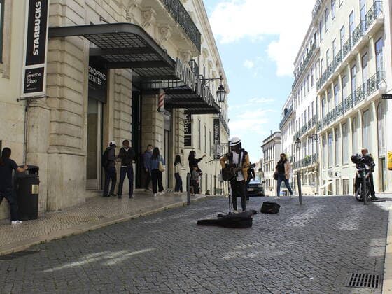 May 23, 2021, Lisbon, Portugal: Even inactive due to the Covid-19 pandemic, the Santa Justa Elevator attracts tourists in its surroundings, this Sunday (23), in the city of Lisbon, capital of Portugal.  Copyright: xEdsonxdexSouzax