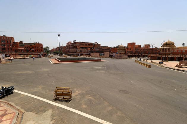 Lockdown In Jaipur A view of Badi Chaupar during the lockdown imposed by state government , amid in surge of coronavirus cases ,in Jaipur, Rajasthan, India, May 23, 2021. Jaipur Rajasthan India bhatnagar-notitle210523_npkZc  Copyright: xVishalxBhatnagarx