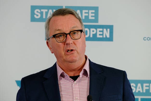 VICTORIA CORONAVIRUS COVID19, Victorian Health Minister Martin Foley addresses the media during a press conference in Melbourne, Monday, May 24, 2021. ( NO ARCHIVING, EDITORIAL USE ONLY, NO USE IN BOOKS WITHOUT CONSENT Melbourne VIC AUSTRALIA  Copyright: xLUISxASCUIx 20210524001544803794