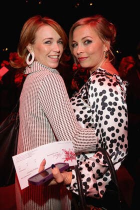 Tina Ruland und Regina Halmich - Guido Maria Kretschmer Fashion show during the Mercedes-Benz Fashion week in Berlin on 16.01.2014 Copyright: xJamesxColdreyx