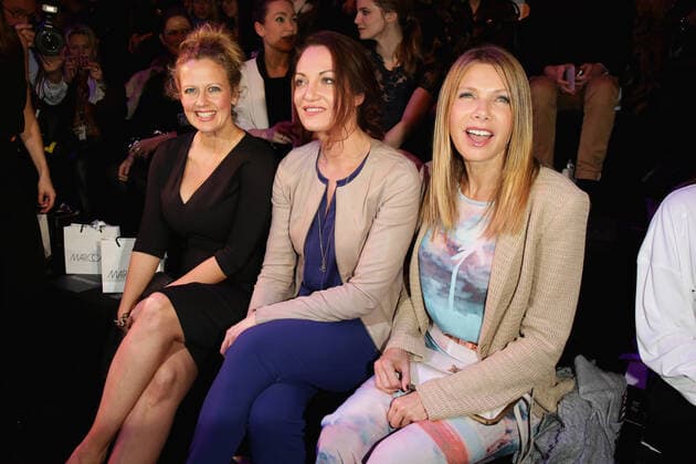 Barbara Schöneberger, Natalia Wörner und Ursula Karven - Marc Cain Fashion show during the Mercedes-Benz Fashion week in Berlin on 16.01.2014 Copyright: xJamesxColdreyx