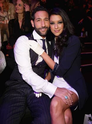 Rebecca Mir und Massimo Sinato - Marc Cain Fashion show during the Mercedes-Benz Fashion week in Berlin on 16.01.2014 Copyright: xJamesxColdreyx
