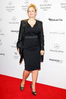 Barbara Schoeneberger - Marc Cain Fashion show during the Mercedes-Benz Fashion week in Berlin on 16.01.2014 Copyright: xJamesxColdreyx