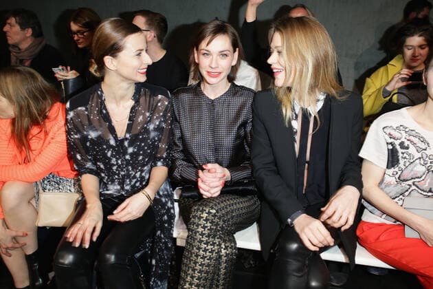 Eva Padberg, Christiane Paul und Heike Makatsch - Lala Berlin Fashion show during the Mercedes-Benz Fashion week in Berlin on 15.01.2014 Copyright: xJamesxColdreyx