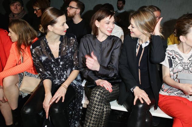 Eva Padberg, Christiane Paul und Heike Makatsch - Lala Berlin Fashion show during the Mercedes-Benz Fashion week in Berlin on 15.01.2014 Copyright: xJamesxColdreyx