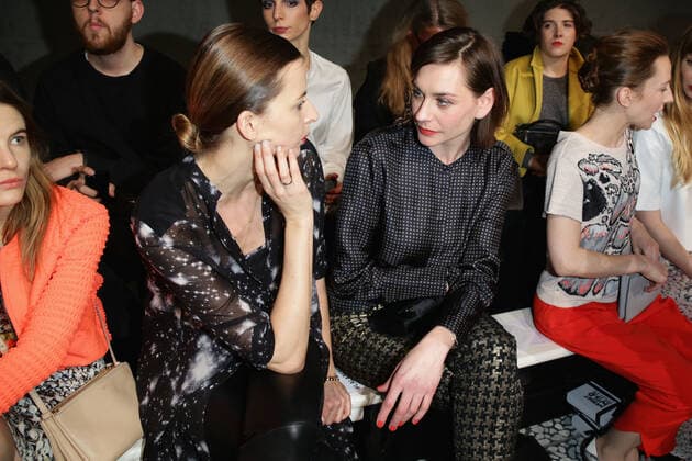 Eva Padberg und Christiane Paul - Lala Berlin Fashion show during the Mercedes-Benz Fashion week in Berlin on 15.01.2014 Copyright: xJamesxColdreyx