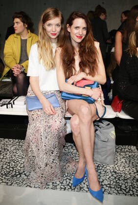 Pheline Roggan und Julia Malik - Lala Berlin Fashion show during the Mercedes-Benz Fashion week in Berlin on 15.01.2014 Copyright: xJamesxColdreyx