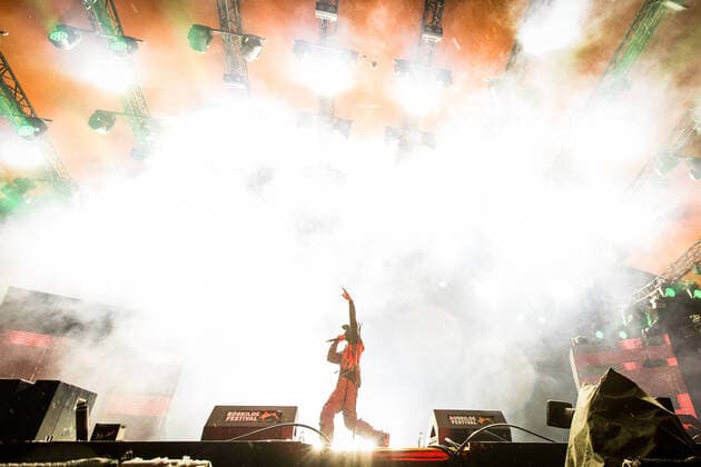 Travis Scott live at Roskilde Festival 2019, Denmark Roskilde, Denmark. July 05th, 2019. The American rapper and lyricist Travis Scott performs a live concert during the Danish music festival Roskilde Festival 2019. Roskilde Denmark  Copyright: xGonzalesxPhoto ThomasxRasmussenx