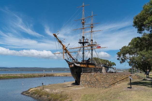 Historisches Segelschiff, Albany, Western Australia *** Historic sailing ship, Albany, Western Australia 1100101018