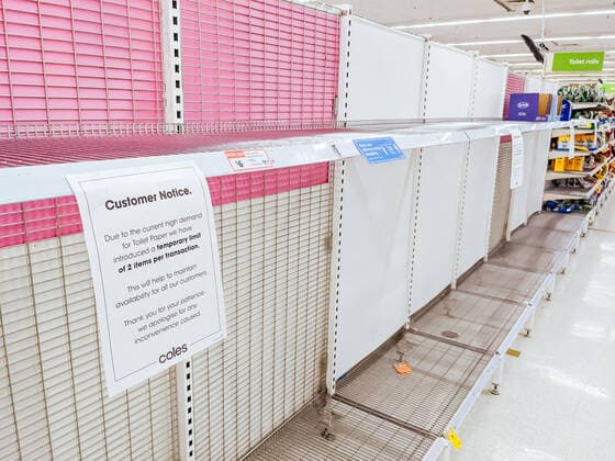 May 27, 2021: Melbourne, Australia - May 27, 2021: Victorian State Government announces a circuit breaker lockdown for 7 days, which results in panic buying at supermarkets across Victoria. This is due to the rises in cases of Coronavirus or COVID-19. - ZUMAp121 20210527_zsp_p121_005 Copyright: xChrisxPutnamx