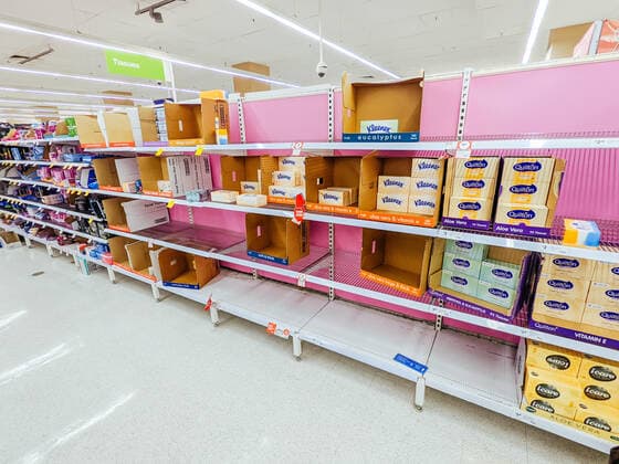 May 27, 2021: Melbourne, Australia - May 27, 2021: Victorian State Government announces a circuit breaker lockdown for 7 days, which results in panic buying at supermarkets across Victoria. This is due to the rises in cases of Coronavirus or COVID-19. - ZUMAp121 20210527_zsp_p121_007 Copyright: xChrisxPutnamx