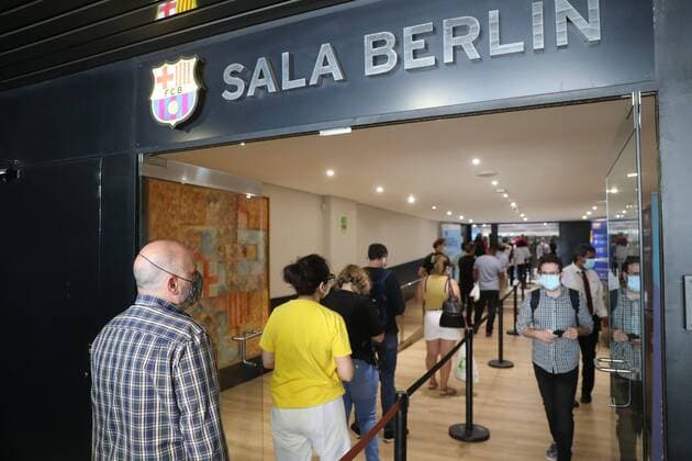 Vaccination days against Covid 19 at Camp Nou, Barcelona May 27, 2021 Cordon Press