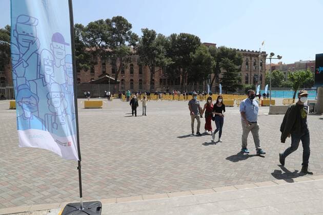 Vaccination days against Covid 19 at Camp Nou, Barcelona May 27, 2021 Cordon Press