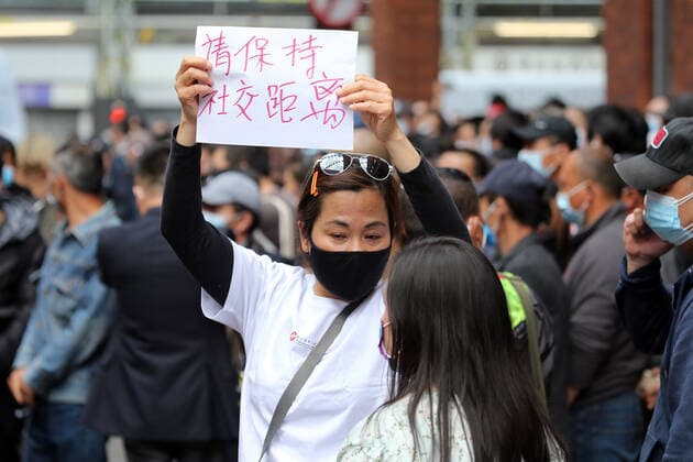 May 27, 2021, London, England, United Kingdom: Chinese people filled streets of London s Chinatown where free Covid-19 jabs were in offer for a day without appointment and any need for proof of address, ID or NHS records. London United Kingdom - ZUMAs262 20210527_zip_s262_021 Copyright: xTayfunxSalcix