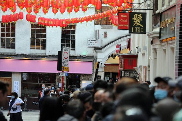 May 27, 2021, London, England, United Kingdom: Chinese people filled streets of London s Chinatown where free Covid-19 jabs were in offer for a day without appointment and any need for proof of address, ID or NHS records. London United Kingdom - ZUMAs262 20210527_zip_s262_023 Copyright: xTayfunxSalcix
