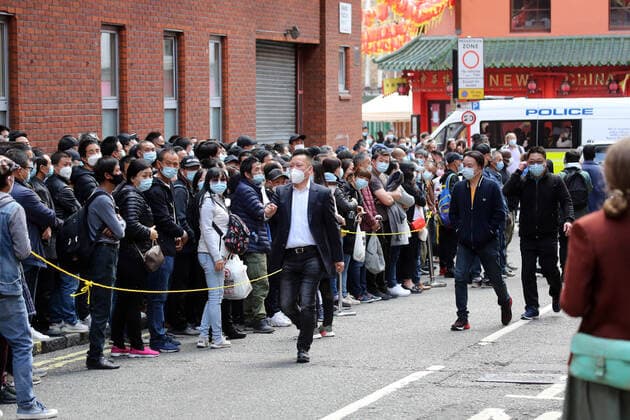 May 27, 2021, London, England, United Kingdom: Chinese people filled streets of London s Chinatown where free Covid-19 jabs were in offer for a day without appointment and any need for proof of address, ID or NHS records. London United Kingdom - ZUMAs262 20210527_zip_s262_056 Copyright: xTayfunxSalcix