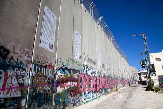 West Bank, Bethlehem: Israeli West Bank barrier West Bank, Bethlehem: the West Bank wall, a separation barrier between Israel and the Palestinian territories Asia; Middle East; Near East; Israel  Copyright: xCarxEstelle Andia.frx 343636
