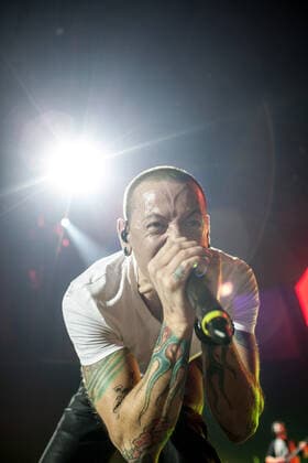 Linkin Park The American rock band Linkin Park performs a live concert at the O2 Arena in London. Here lead vocalist Chester Bennington is pictured live on stage. UK, 23 11 2014. London United Kingdom O2 Arena  Copyright: xGonzalesxPhoto MichaelxHornbogenx