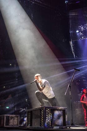 Linkin Park The American rock band Linkin Park performs a live concert at the O2 Arena in London. Here lead vocalist Chester Bennington is pictured live on stage. UK, 23 11 2014. London United Kingdom O2 Arena  Copyright: xGonzalesxPhoto MichaelxHornbogenx