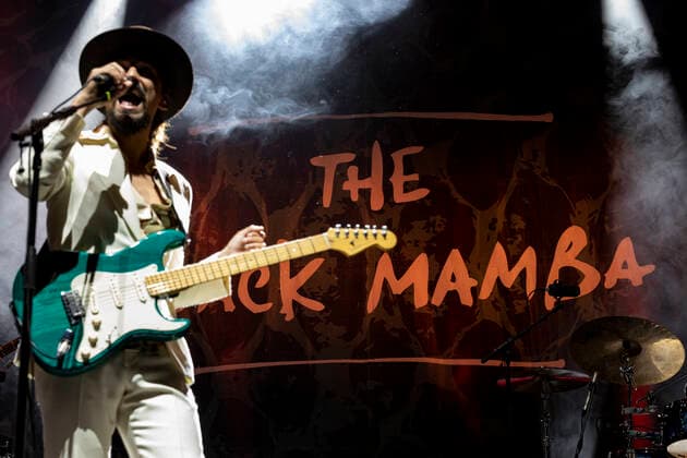 May 28, 2021, Porto, Portugal: Pedro Taborda Tatanka , the vocalist of The Black Mamba band performs at a concert at the Super Bock Arena in Porto. Porto Portugal - ZUMAs197 20210528_zaa_s197_264 Copyright: xRitaxFrancax