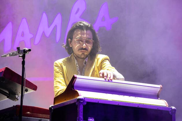 May 28, 2021, Porto, Portugal: Keyboardist Guilherme Salgueiro of The Black Mamba band performs at a concert at the Super Bock Arena in Porto. Porto Portugal - ZUMAs197 20210528_zaa_s197_267 Copyright: xRitaxFranÃax
