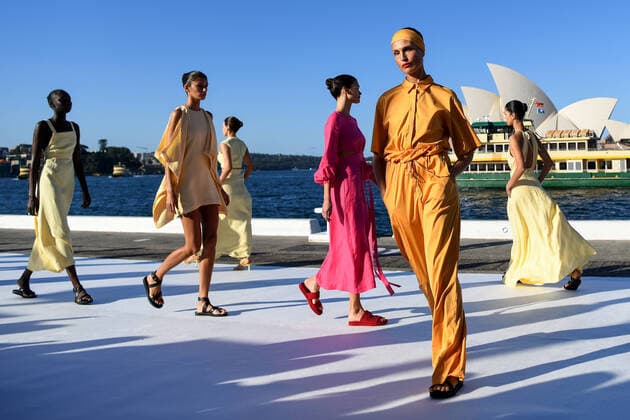Bilder des Jahres 2021, Entertainment 05 Mai Entertainment Bilder des Tages AUSTRALIAN FASHION WEEK 2021, Models walk the runway during the Bondi Born show during Australian Fashion Week 2021, Sydney, Monday, May 31, 2021. ( NO ARCHIVING, EDITORIAL USE ONLY, NO USE IN BOOKS WITHOUT CONSENT SYDNEY NSW AUSTRALIA  Copyright: xBIANCAxDExMARCHIx 20210531001546396517
