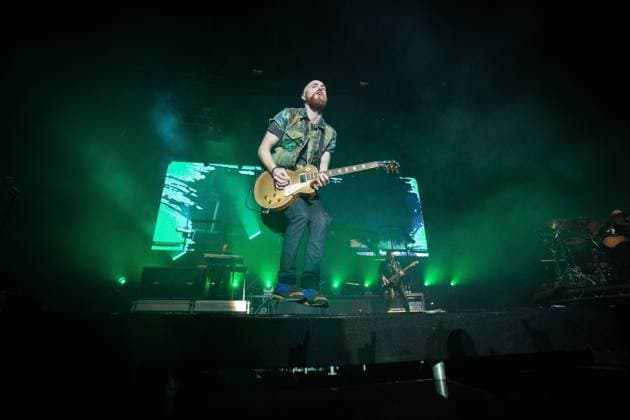 The Script The Irish pop rock band The Script performs a live concert at the Danish music festival Jelling Festival 2015. Here guitarist Mark Sheehan is seen live on stage. Denmark, 23 05 2015. EXCLUDING DENMARK. Jelling Denmark  Copyright: xGonzalesxPhoto PerxLangex