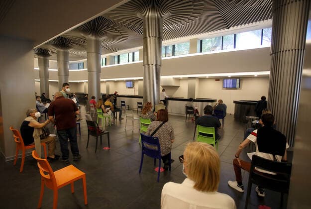 Rome, Inauguration of the new vaccination hub located at the Confindustria headquarters. Pictured:  Copyright: xPieroxTenaglix xIPAx xPieroxTenaglix