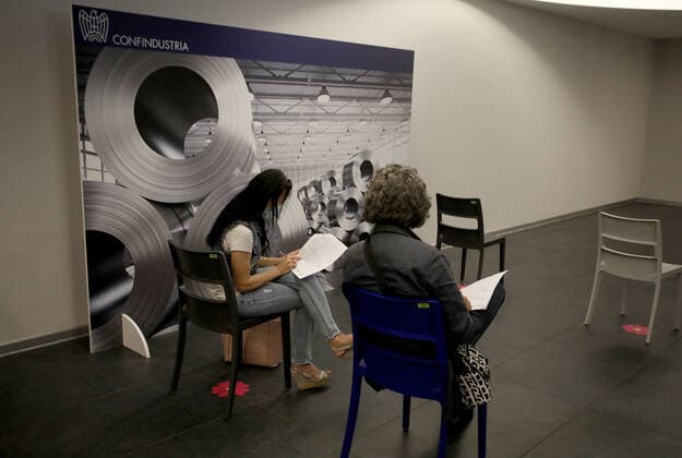 Rome, Inauguration of the new vaccination hub located at the Confindustria headquarters. Pictured:  Copyright: xPieroxTenaglix xIPAx xPieroxTenaglix
