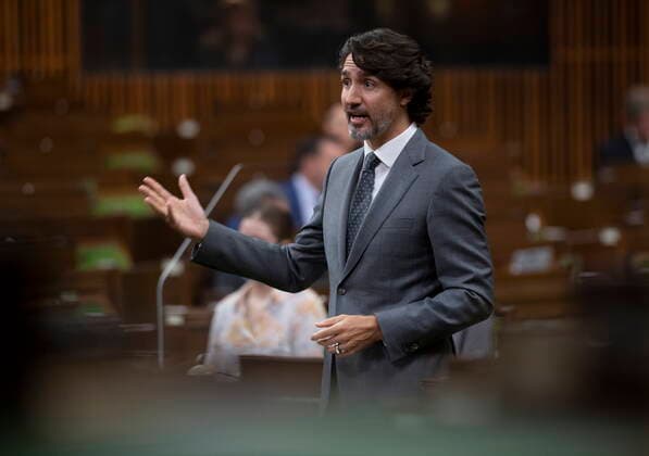June 1, 2021, Ottawa, on, Canada: Prime Minister Justin Trudeau responds to a question during Question Period in the House of Commons, Tuesday June 1, 2021 in Ottawa. Ottawa Canada  - ZUMAc35_ 20210601_zaf_c35_055 Copyright: xAdrianxWyldx
