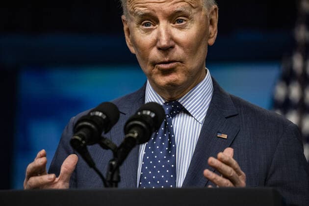 U.S. President Joe Biden speaks in the Eisenhower Executive Office Building in Washington, DC on Wednesday, June 2, 2021. Biden announced a plan to work with churches, colleges, businesses and celebrities to boost coronavirus vaccinations in the U.S. where demand for the shots has faltered.  WAX20210602815 SamuelxCorum