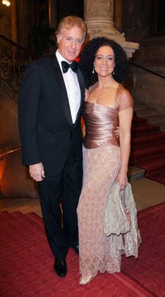 Womens World Award 05.03.2009 Schauspielerin Barbara Wussow + Mann Albert Fortell im Rathaus Wien, Friedrich-Schmidt-Platz 1, bei der Party nach der Verleihung der - Women World Awards - 05.03.2009 - Â