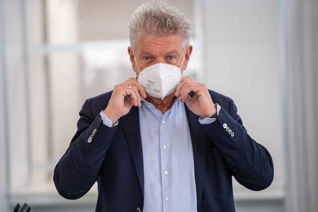 Oberbuergermeister Muenchen Dieter Reiter, Pressetermin anlaesslich der 500.000 stationaeren Impfung im Muenchner Impfzentrum, 06.06.2021 Muenchen Bayern Deutschland