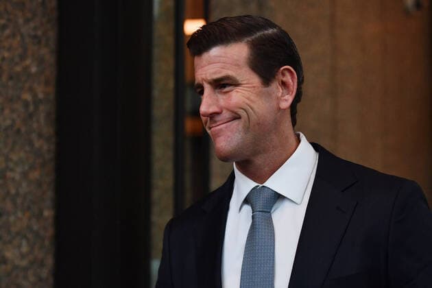 BEN ROBERTS SMITH COURT, Ben Roberts-Smith leaves the Federal Court in Sydney,, in Sydney, Monday, June 7, 2021. Mr Roberts-Smith is suing three former Fairfax newspapers over articles he says defamed him in suggesting he committed war crimes in Afghanistan between 2009 and 2012. ( NO ARCHIVING, EDITORIAL USE ONLY, NO USE IN BOOKS WITHOUT CONSENT SYDNEY NSW AUSTRALIA  Copyright: xDEANxLEWINSx 20210607001548022971