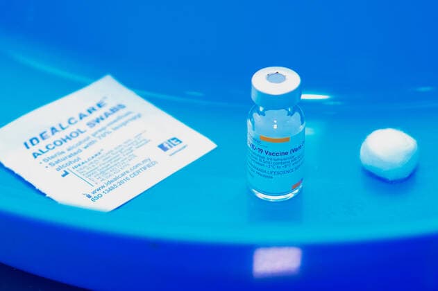 June 7, 2021, Shah Alam, Malaysia: A Sinovac vaccine vial seen on a table at Uitm Puncak Alam, Selangor..Malaysia Health Minister, Dr Adham Baba said Malaysia has delivered 3.57million Covid-19 vaccine shots and more than one million individuals had received two doses of the vaccine. Kuala Lumpur had the highest vaccine recipient with 508,358 Covid-19 vaccine shots involves and followed by Selangor at 398,697 shots. Shah Alam Malaysia - ZUMAs197 20210607_zaa_s197_113 Copyright: xFarisxHadziqx