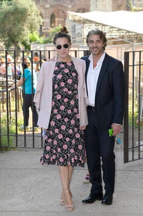 June 7, 2021, Rome, Italy: Daniele Liotti and wife Cristina D Alberto Rocaspina attend the 15th edition of the Via Margutta Award at the Colosseum Archaeological Park in Rome. Rome Italy - ZUMAs197 20210607_zaa_s197_188 Copyright: xMarioxCartellix
