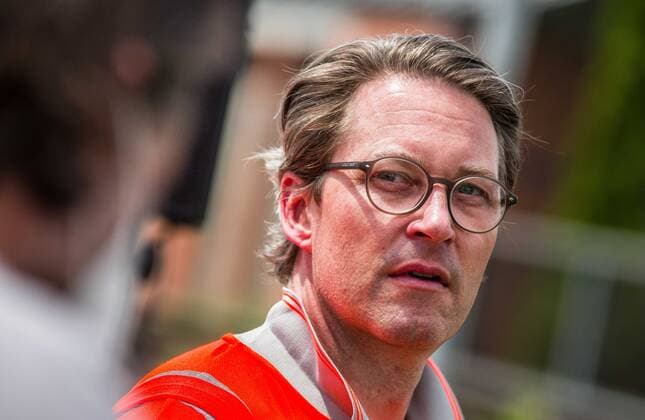 June 7, 2021, Munich, Bavaria, Germany: ANDREAS SCHEUER, German Federal Minister for Transport and Digital Infrastructure. In the presence ofÃ‚ Ã‚ Bundesminister foÂ¼r Verkehr und digitale Infrastruktur Andreas Scheuer Dr. Sigrid Nikutta and DB employees displayed new advancements in the processing of rail cargo (Schienenverkehr) in Germany.Ã‚ Under the program name of Zukunft Schienengueterverkehr (The Future of Rail Cargo Transport) Germany is hoping to remove more cargo from roadways and put them into a newer, more advanced rail cargo network designed to process more articles at higher speeds than ever before. Munich Germany - ZUMAb160 20210607_zbp_b160_048 Copyright: xSachellexBabbarx