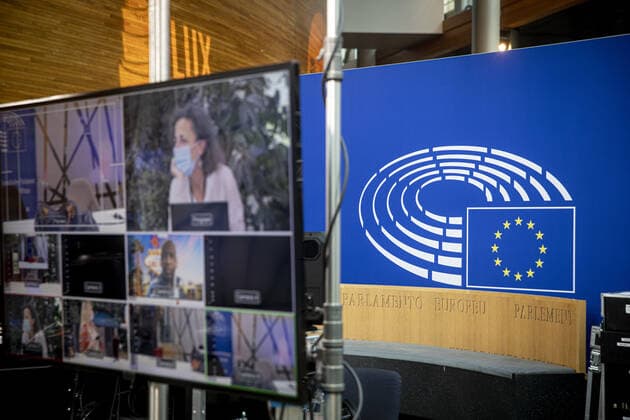 The opening of the plenary session of the European Parliament in Strasbourg NEWS : ouverture de la session peniere du Parlement europeen - Strasbourg - 07 06 2021 ELYxandrocegarra panoramic 