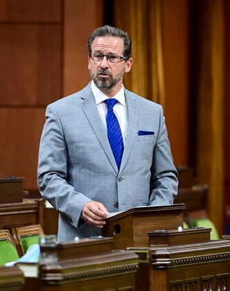 June 8, 2021, Ottawa, on, Canada: Bloc Quebecois Leader Yves-Francois Blanchet delivers a statement in the House of Commons on Parliament Hill in Ottawa on Tuesday, June 8, 2021, regarding the recent tragedy in London, Ontario. Ottawa Canada  - ZUMAc35_ 20210608_zaf_c35_012 Copyright: xSeanxKilpatrickx