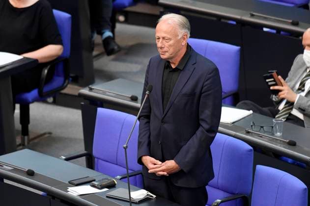 News Bilder des Tages Jürgen Trittin in der 232. Sitzung des Deutschen Bundestages im Reichstagsgebäude. Berlin, 09.06.2021 *** Jürgen Trittin at the 232 session of the German Bundestag in the Reichstag building Berlin, 09 06 2021 Foto:xF.xKernx xFuturexImage