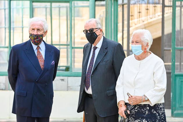 Queen Paola of Belgium and King Albert II of Belgium pictured during the presentation of the Queen Paola Prize for Education 2020-2021, at the Royal Castle in Laken Laeken, Brussels, Wednesday 09 June 2021. This year a special edition, Excellence in Corona Times , of the Prize was organized to reward the teachers who managed to distinguish themselves in their profession during the pandemic and thus prevent the social inequality, early school leaving and the digital divide would further increase. The Prize is aimed at teachers and school teams of primary and secondary education from all networks in the 3 communities.  LAURIExDIEFFEMBACQ 2809918